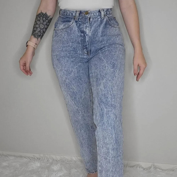 CHIC Vintage acid wash high‎ waisted jeans - Picture 12 of 12